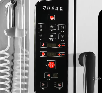 Commercial 6-Tray Multi-Function Combi Electric Oven Pull-Out Handheld Shower Sprayer for Hotels Chains Restaurants for Bakeries