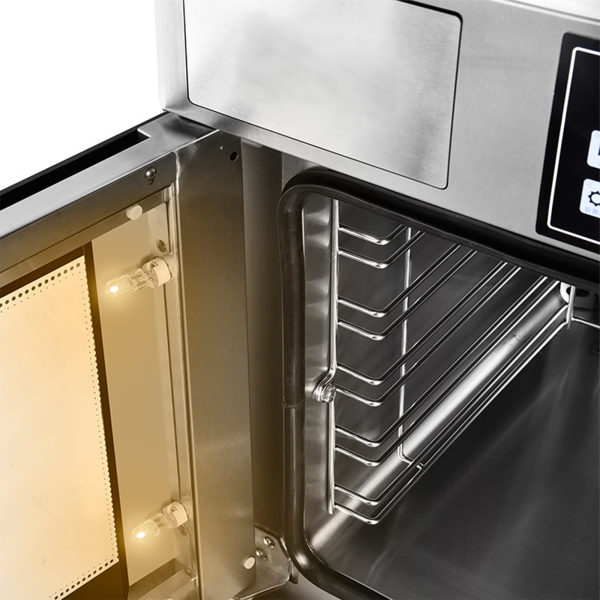 Commercial Industrial 120L 5 Tray manufacturer High Temperature Combi Steam Oven Mot Electric With Heat Dissipation Hole Design