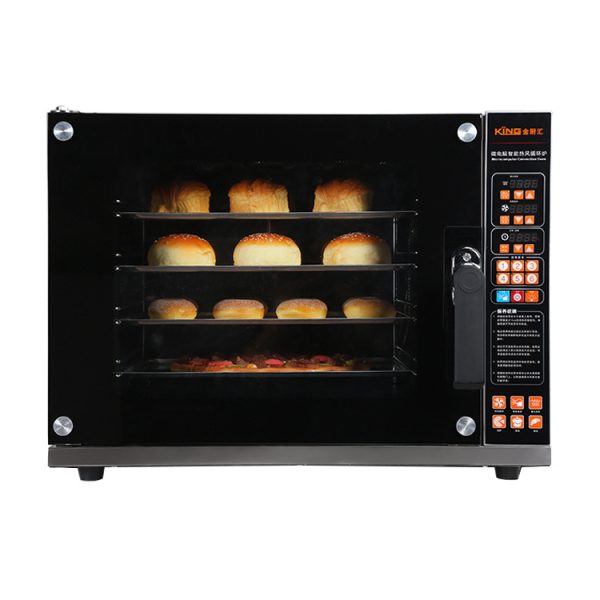 Commercial Stainless Steel Hot Air Circulation Oven Multi Ring U-Shaped Heating Tube Temperature Rises Uniformly-for Bakeries