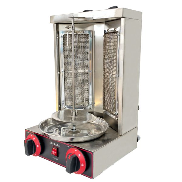 Commercial Fully Automatic Stainless Steel Gas Rotary Chicken Grills for Bakery Brazilian Barbecue Turkey-Small Barbecue