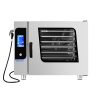 Commercial 9.4kW Touchscreen Electric Combi Steam Oven Type 6-Tray Stainless Steel High-Pressure Spray Gun for Bakery Use Hotels