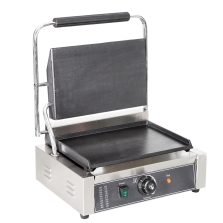 Commercial Electric Non-Stick Full Flat Pressure Plate Panini Contact Grill Mini Waffle Maker Temperature Adjustable New