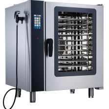 Industrial 10-Layer Stainless Steel Rack Intelligent Electric Combi Steam Oven Touch Screen for Restaurant Food Factories-New