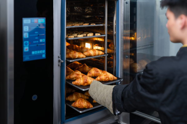 Commercial 2-Layer Stainless Steel Nonstick Rack Intelligent Electric Self-Cleaning New Combination Combi Oven for Bakery Baking