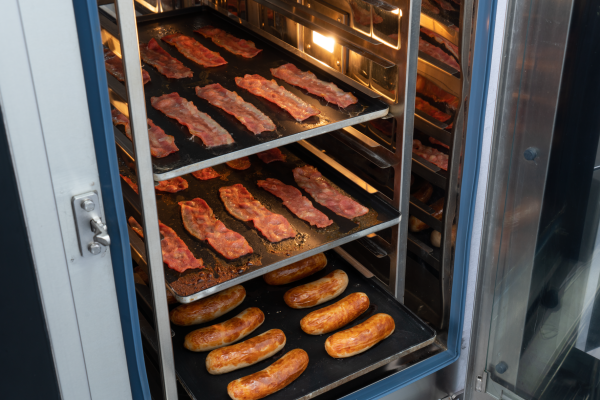 Commercial 2-Layer Stainless Steel Nonstick Rack Intelligent Electric Self-Cleaning New Combination Combi Oven for Bakery Baking