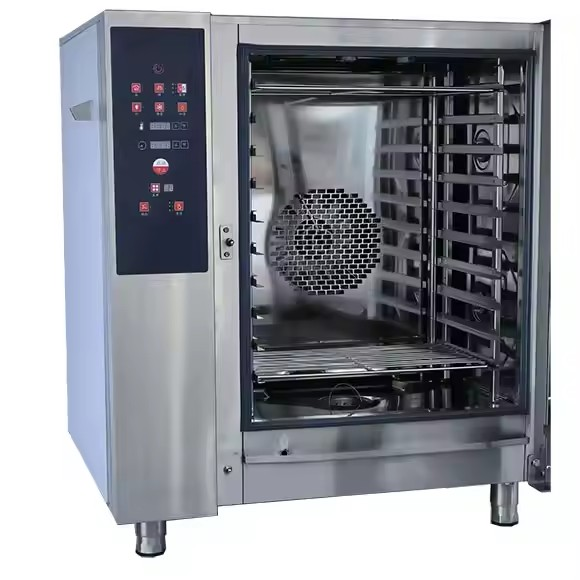 10-Layer Convection Self-Cleaning Combi Steamer Oven Industrial Commercial Electric Version for Hotels Made in China