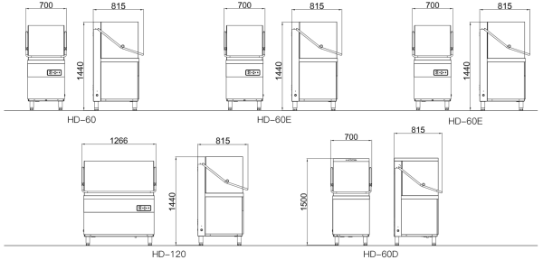 Commercial Electric Hood-Type Dishwasher with Detachable Washing Arm Stainless Steel Convenient for Hotel Cleaning & Maintenance