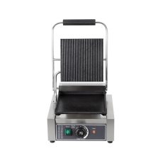 Commercial Industrial Electric Non-Stick Stainless Steel Single Board Contact Grill Mini Pit Bottom Flat Panini New