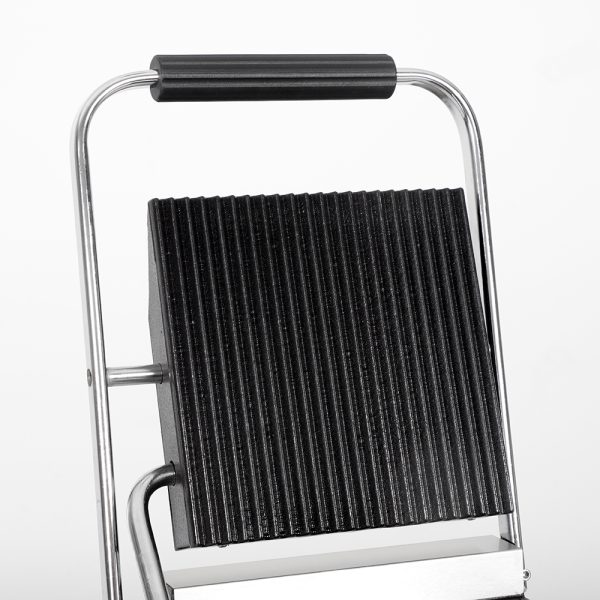 Commercial Industrial Electric Non-Stick Stainless Steel Single Board Contact Grill Mini Pit Bottom Flat Panini New