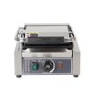 Commercial Electric Non-Stick Stainless Steel Single Board Flat Pressure Plate Panini Grill Durable Rubber Handle New Condition