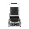 Commercial Electric Non-Stick Stainless Steel Single Board Flat Pressure Plate Panini Grill Durable Rubber Handle New Condition