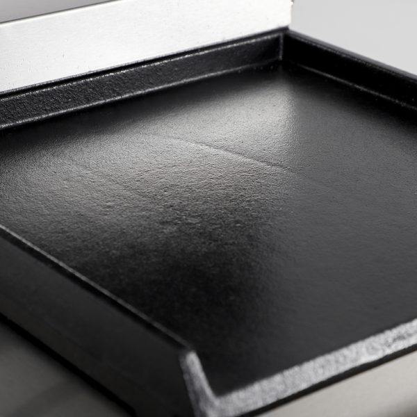 Commercial Electric Non-Stick Stainless Steel Single Board Flat Pressure Plate Panini Grill Durable Rubber Handle New Condition