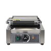Professional Commercial Electric Sandwich Press Contact Panini Toaster Grill Maker Single Board Full Pit Panini Contact Grill