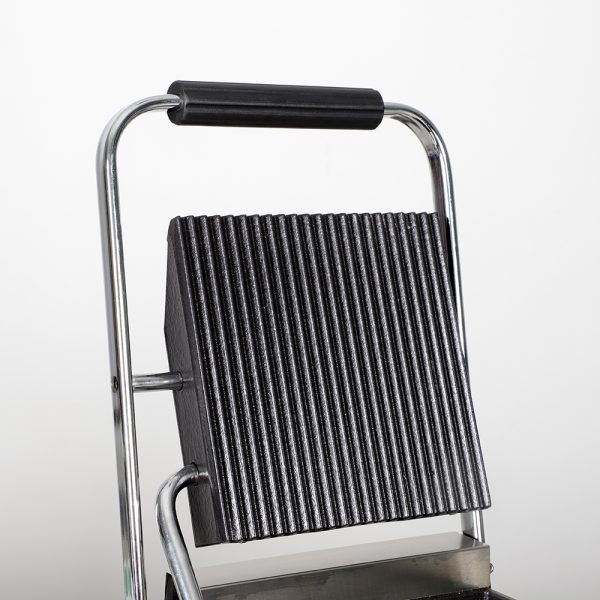 Professional Commercial Electric Sandwich Press Contact Panini Toaster Grill Maker Single Board Full Pit Panini Contact Grill