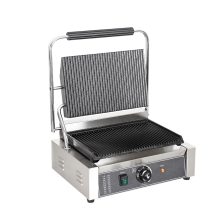 Commercial Kitchen Equipment Industrial Stainless Steel Electric Panini Sandwich Press Grill Temperature Control New Condition
