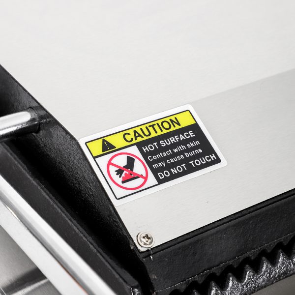 Commercial Kitchen Equipment Industrial Stainless Steel Electric Panini Sandwich Press Grill Temperature Control New Condition