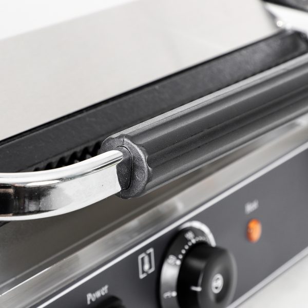 Commercial Kitchen Equipment Industrial Stainless Steel Electric Panini Sandwich Press Grill Temperature Control New Condition