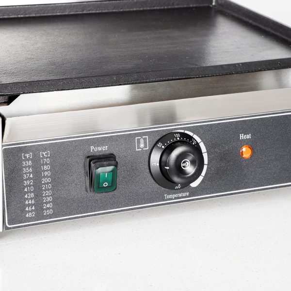 Commercial Electric Non-Stick Full Flat Pressure Plate Panini Contact Grill Mini Waffle Maker Temperature Adjustable New