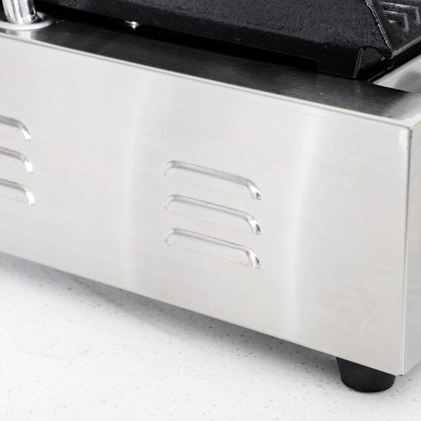 Commercial Kitchen Equipment New Double Headed Double Plate Full Flat Pressure Non-Stick Electric Panini Sandwich Press Steel