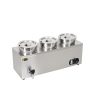Commercial 4L Deep Electric Soup Warmer 3 Pots of Stainless Steel Bain Marie for Hotel Restaurant Catering Food Supplies