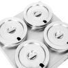 Commercial 7L Stainless Steel Electric Cheap Bain Marie Pot Inset Food Heater 1500W 4 Pots Chocolate Bain Marie for Party