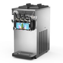 New Commercial Electric 3 Flavors Table Ice Cream Machine Yogurt Milkshake Ice Cream Mixing Machine Stainless Steel Construction