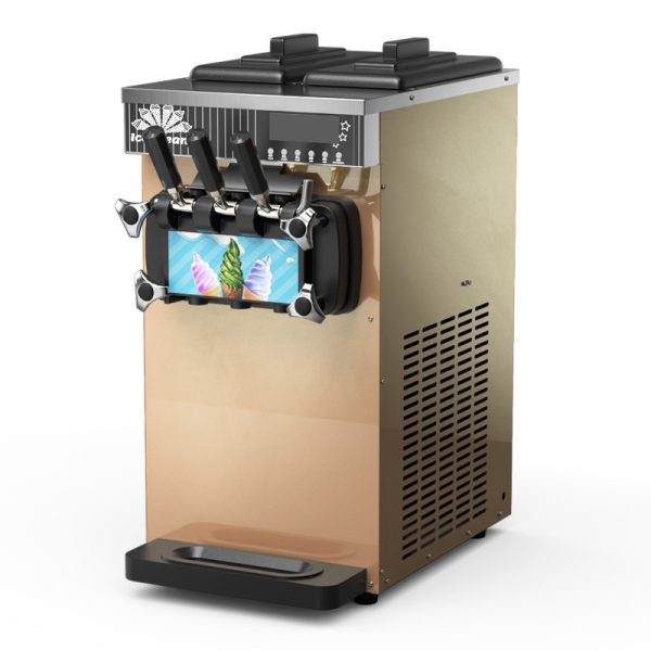 New Commercial Electric 3 Flavors Table Ice Cream Machine Yogurt Milkshake Ice Cream Mixing Machine Stainless Steel Construction