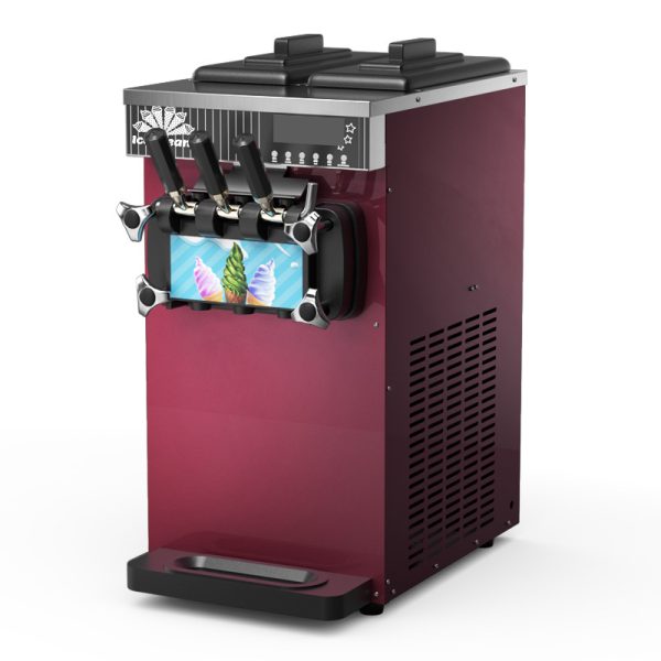 New Commercial Electric 3 Flavors Table Ice Cream Machine Yogurt Milkshake Ice Cream Mixing Machine Stainless Steel Construction