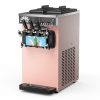 New Commercial Electric 3 Flavors Table Ice Cream Machine Yogurt Milkshake Ice Cream Mixing Machine Stainless Steel Construction