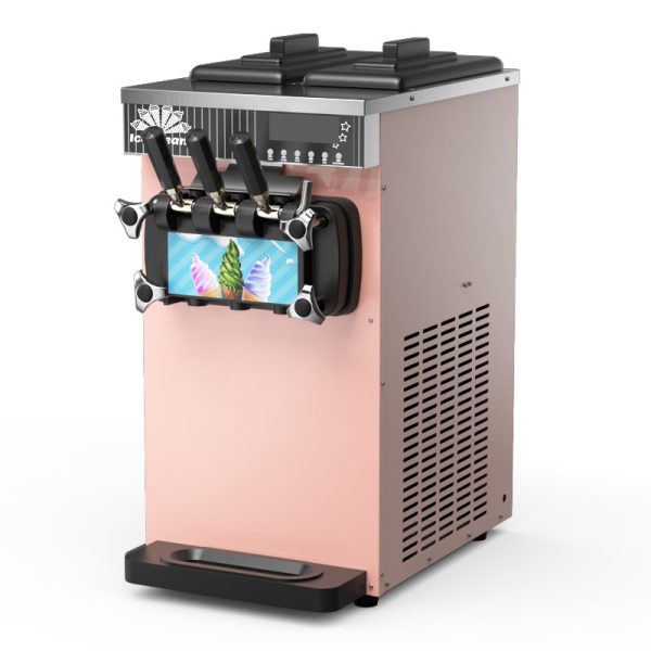 New Commercial Electric 3 Flavors Table Ice Cream Machine Yogurt Milkshake Ice Cream Mixing Machine Stainless Steel Construction