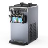 New Commercial Electric 3 Flavors Table Ice Cream Machine Yogurt Milkshake Ice Cream Mixing Machine Stainless Steel Construction
