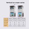 Wholesale Professional Electric Vertical Ice Cream Machine Automatic 3 Flavors for Household Use for Snack Bars and Push Carts