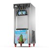 Wholesale Professional Electric Vertical Ice Cream Machine Automatic 3 Flavors for Household Use for Snack Bars and Push Carts