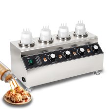 Commercial Chocolate Cheese Warming Machine Stainless Steel Electric Well-equipped Fruit 4 Bottle Sauce Warmer for Restaurant