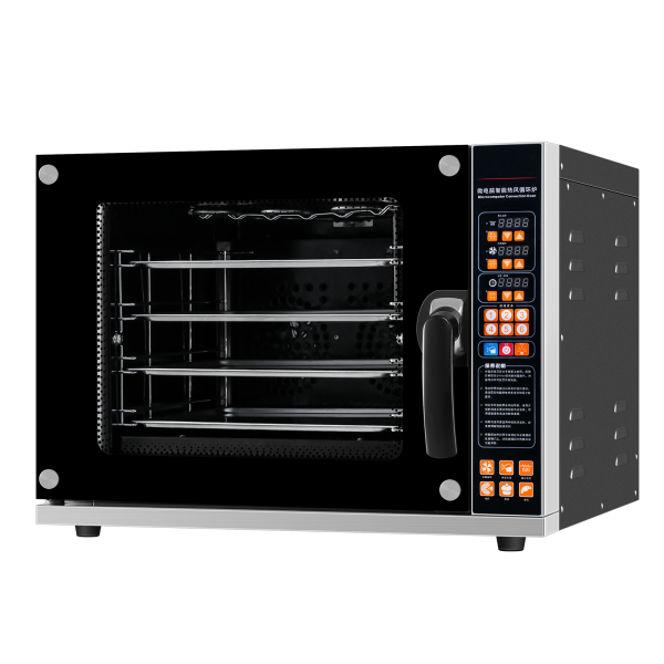 Commercial Stainless Steel Hot Air Circulation Oven Multi Ring U-Shaped Heating Tube Temperature Rises Uniformly-for Bakeries