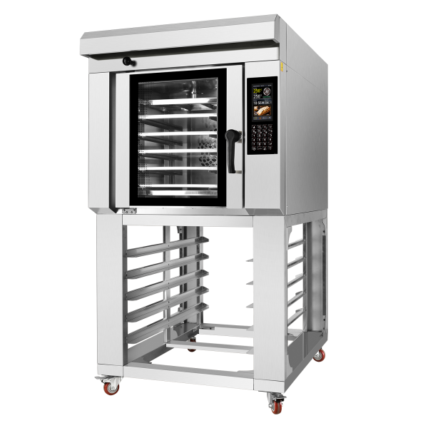 Commercial Digital Intelligent Hot Air Circulation Oven Box Type Storage Rack 360° Rotating Frame for All-Around Bakeries
