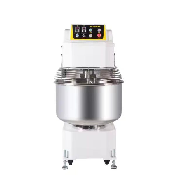 High Efficiency 130L Commercial Dough Spiral Mixer New Pizza Flour Kneader Process Equipment for Bakery Bread Pizza Cake
