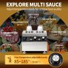 110/220V Commercial Nachos 2 Bottle Sauce Warmer and Electric Cheese Stainless Steel Dispenser Chocolate and Fruit Sauce Warmer