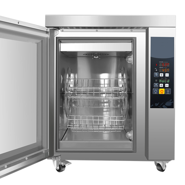 Commercial Stainless Steel Deluxe Automatic Rotary Hot Air Circulation Roasted Chicken Bakery Equipment Desktop Electric