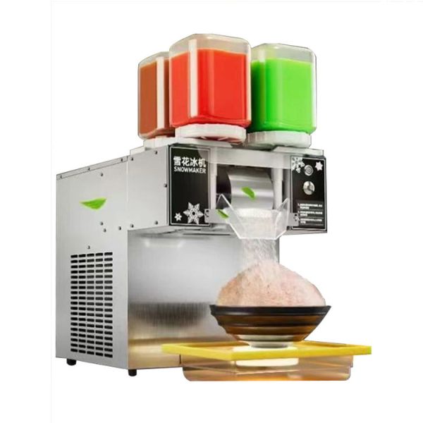 Commercial Full Automatic Korean Bingsu Machine 4 Flavors Milk Snow Ice Maker with Touch Screen Design for Home and Hotel Use