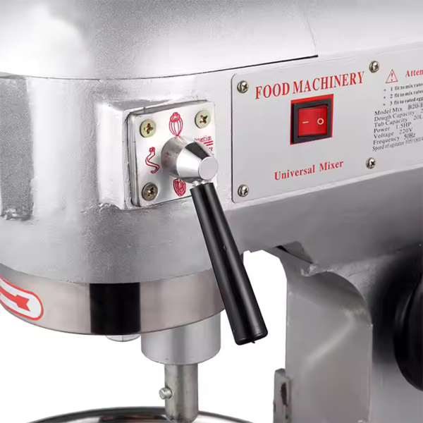 Commercial 20L Catering Kitchen Living Mixer Blender New Flour Mixer Machine Three Mixing Heads for Bakery Pizza Bread Catering