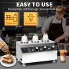 2400W Commercial Mini Hot Chocolate Soy Sauce Filling Spread Warmer and Electric Stainless Steel Fruit 3 Bottle Sauce Warmer