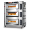 Commercial Large Gas Pizza Oven with Microcomputer Control System New Deck Oven with Microcomputer Control System for Baking Bread Pizza for Nuts Corn Ingredients