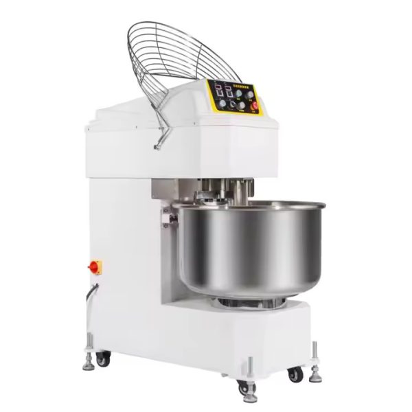 High Efficiency 130L Commercial Dough Spiral Mixer New Pizza Flour Kneader Process Equipment for Bakery Bread Pizza Cake