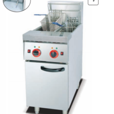 Commercial Vertical 2-Tank Electric Fryer | 14L+14L 2-Basket Deep Fryer, 6kW+6kW Power (JDF-28)