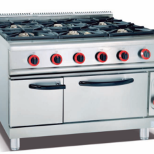 Commercial 6-Burner Gas Range with Large Oven (JGH-997A / JGH-797A Series)