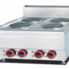 Commercial Countertop Electric 4-Plate Cooker | 9.2kW 380V Range for Small Restaurants, Customizable