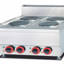 Commercial Countertop Electric 4-Plate Cooker | 9.2kW 380V Range for Small Restaurants, Customizable