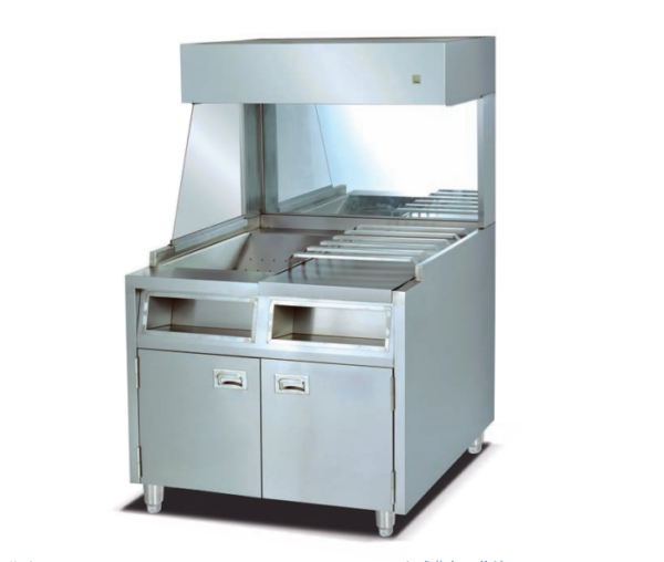 Commercial Free Standing Chips Warmer | 1kW 220V Vertical French Fry Holding Station (JVF-10)