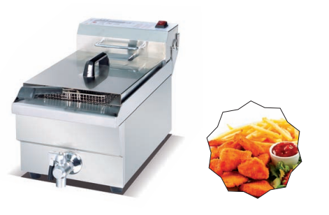 Commercial 8L+8L Computerized Countertop Electric Deep Fryer with 2 Baskets | 3kW+3kW Power, 220V, Stainless Steel 2-Tank Fryer with Independent Digital Controls for Fast Food, Fried Chicken & Small Kitchens (JDF-102AV)